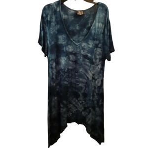 Tryst by Matthew Tie Dyed Tunic Top Size Medium